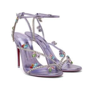 CHRISTIAN LOUBOUTIN PURPLE JOLI QUEEN SANDALS